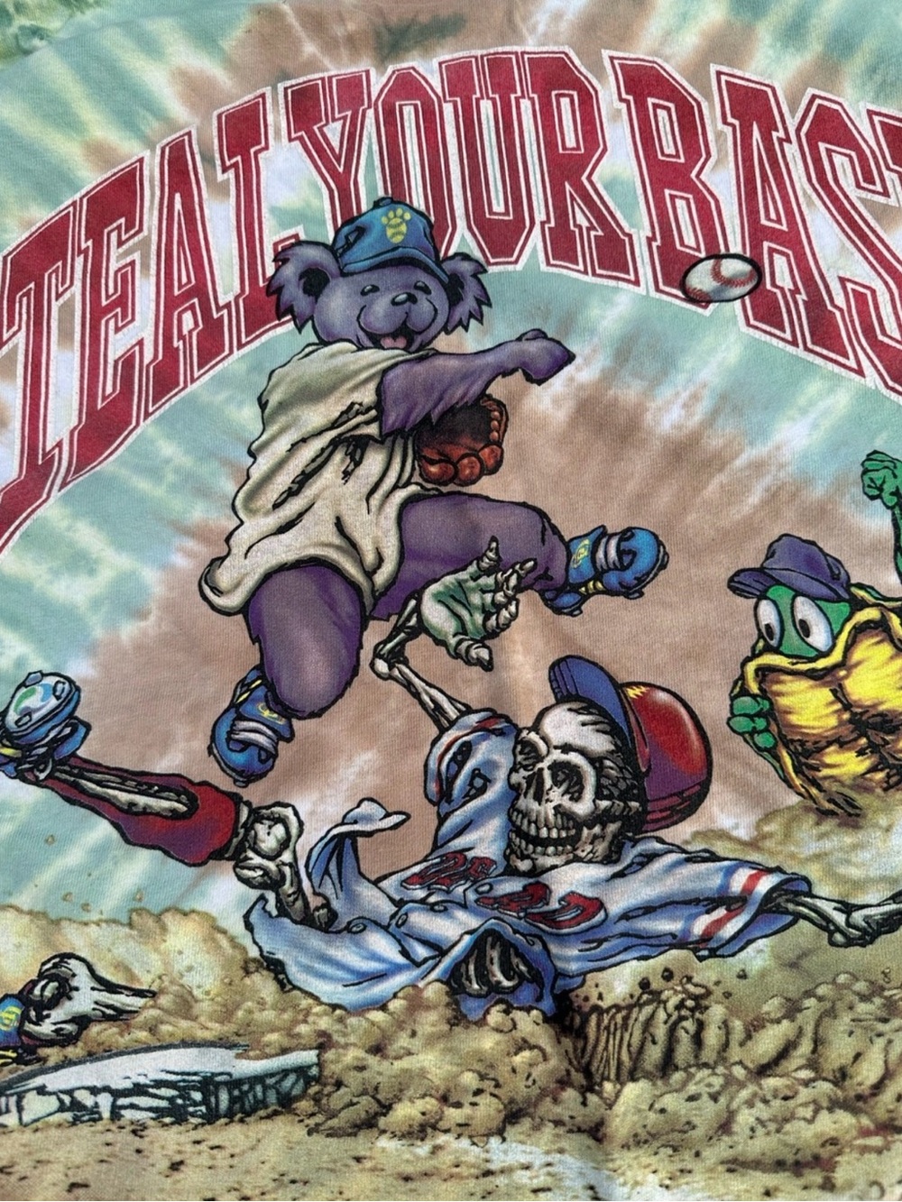 VINTAGE 1994 Jerry Alive Liquid Blue Grateful Dead GDM Baseball Steal Your Base - Picture 8 of 8